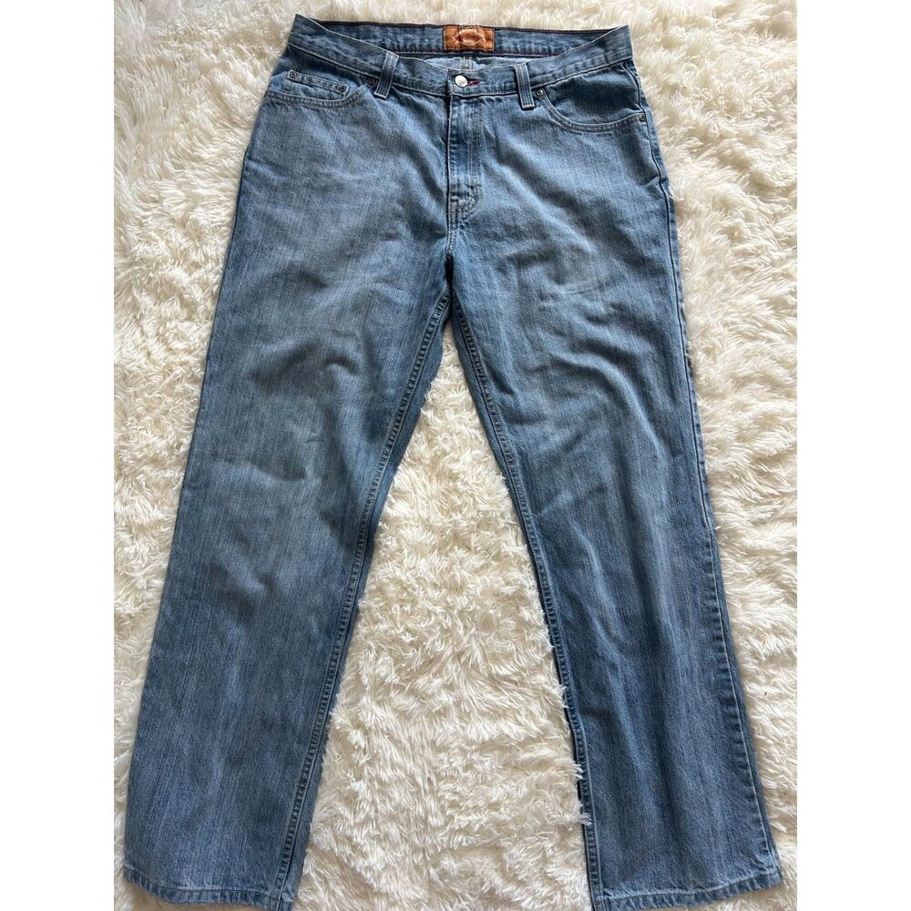 Red Camel Mens Size 34x32 Hawk Jeans Light Medium Wash Straight Leg Denim
